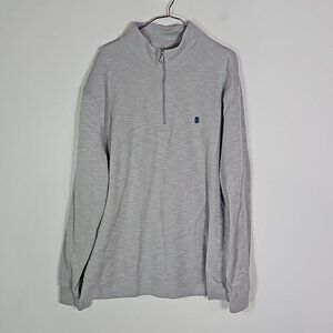 IZOD gray and silver XXL half zip sweater jacket